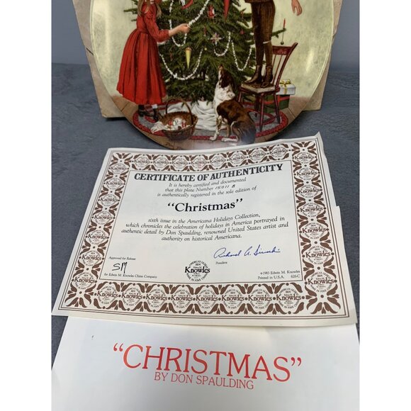 Vintage Knowles "Christmas" Collector Plate By Don Spaulding - Picture 3 of 12